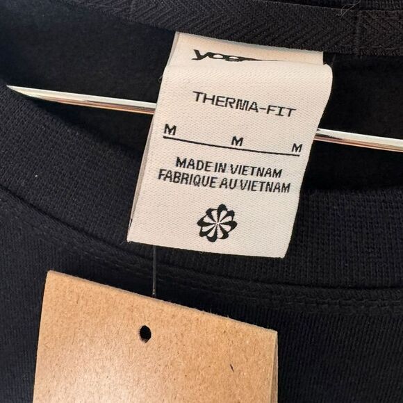 Nike Men's Yoga Crew Sweatshirt in Black NWT M - Picture 4 of 5